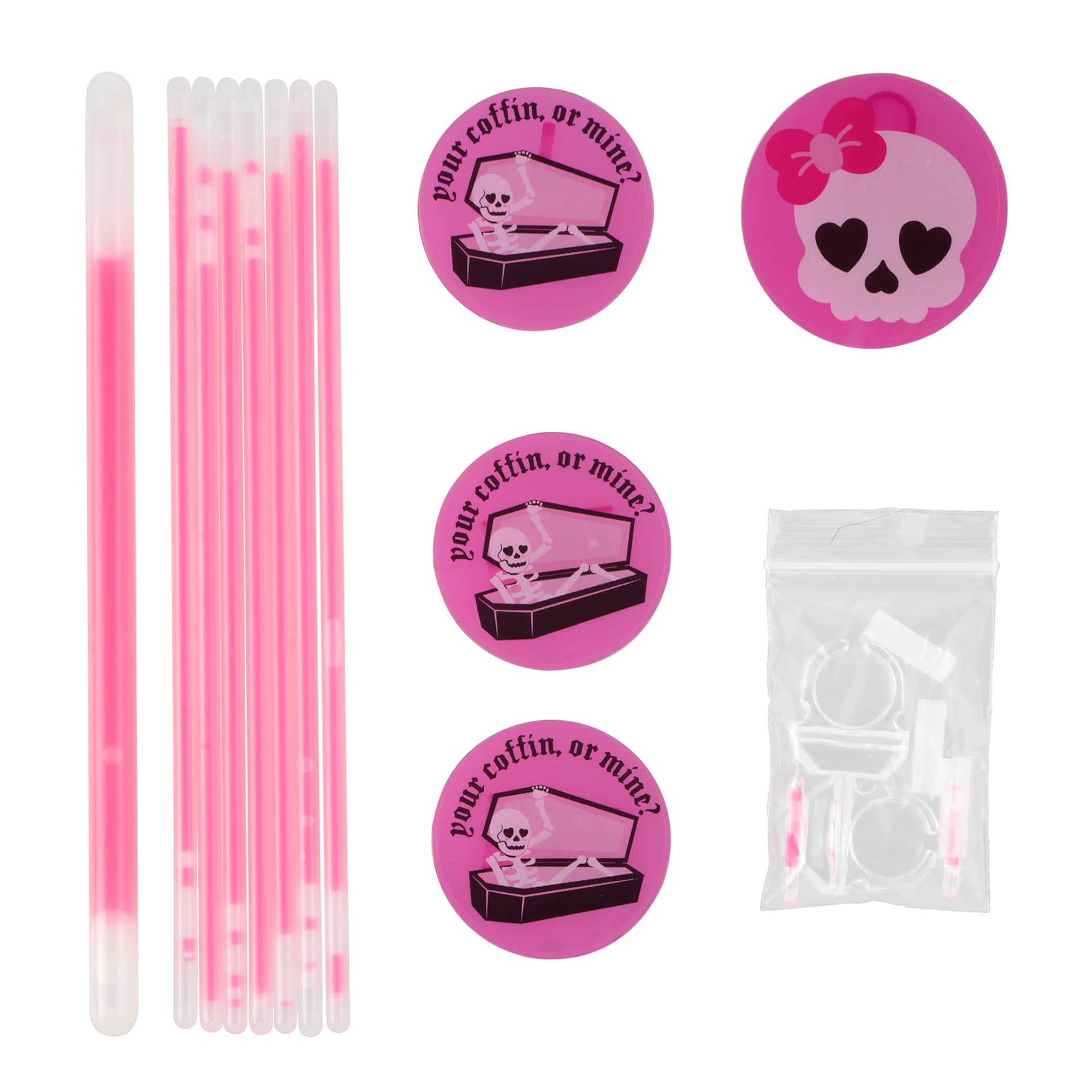 Halloween Skull Glow Party Pack